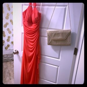 Coral Pink Formal Dress